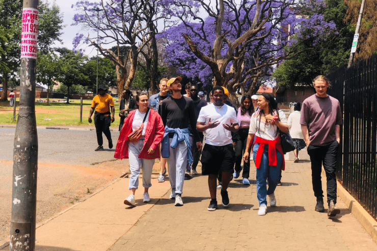 Dlala Nje Jacaranda Walking Tour in Johannesburg