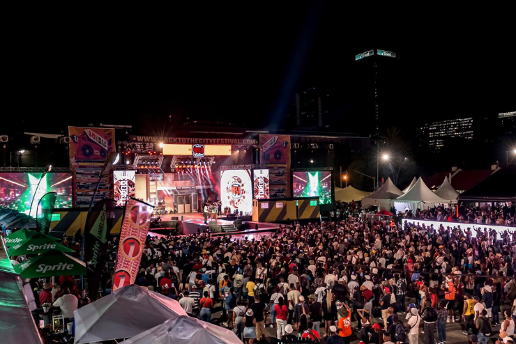 Crowd at the Back to the City festival