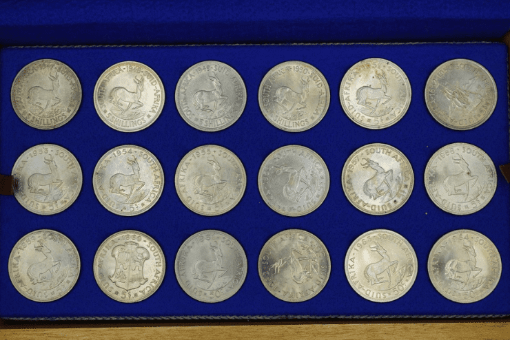 historic coins at the SAAND Coin Show Sandton