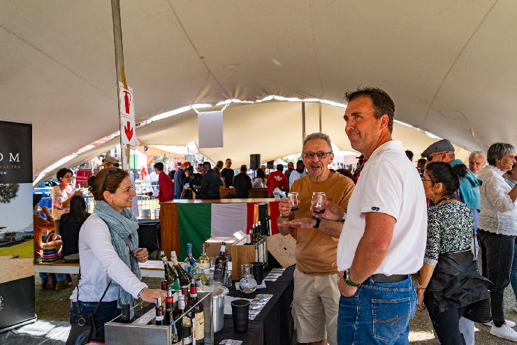 People enjoying wine at the Italian Republic Day Festival this weekend in Joburg