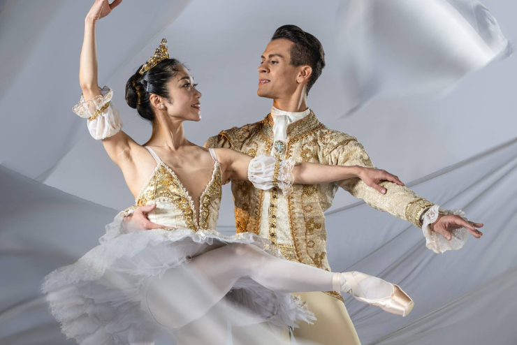 Dancers, Ryoko Yagyu and Ivan Domiciano in The Sleeping Beauty - July events