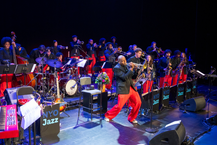 The National Youth Orchestra Jazz on stage