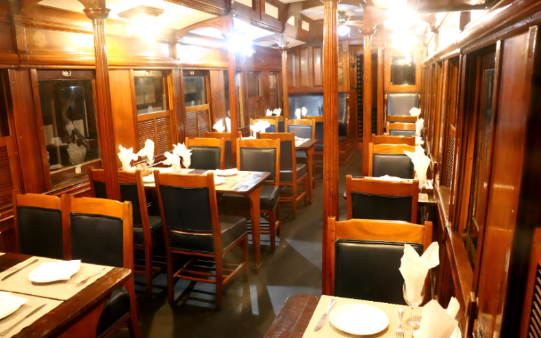 Dining area on a train - to do this weeken in Johannesburg