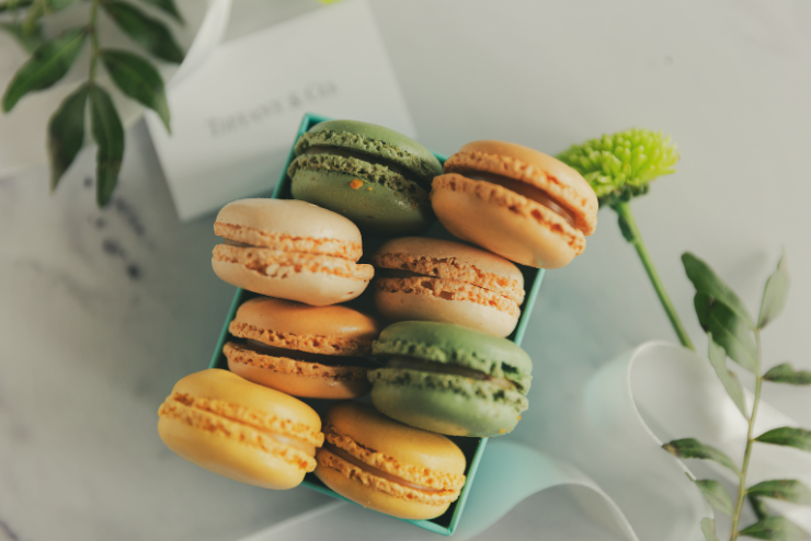 A box of macarons