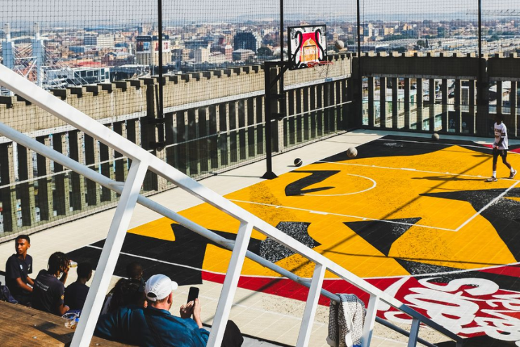 The painted rooftop basketball court - do this weekend in Joburg