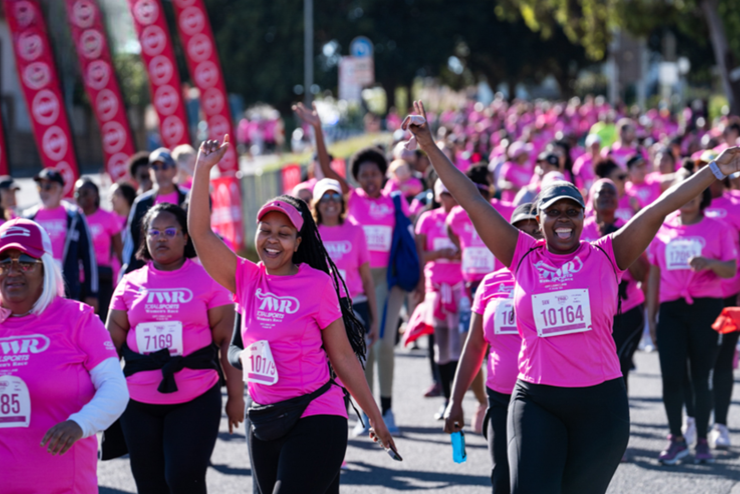 Women running in pink shirts - do this weekend in Joburg