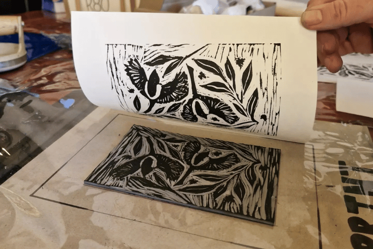 A Lino print plant design