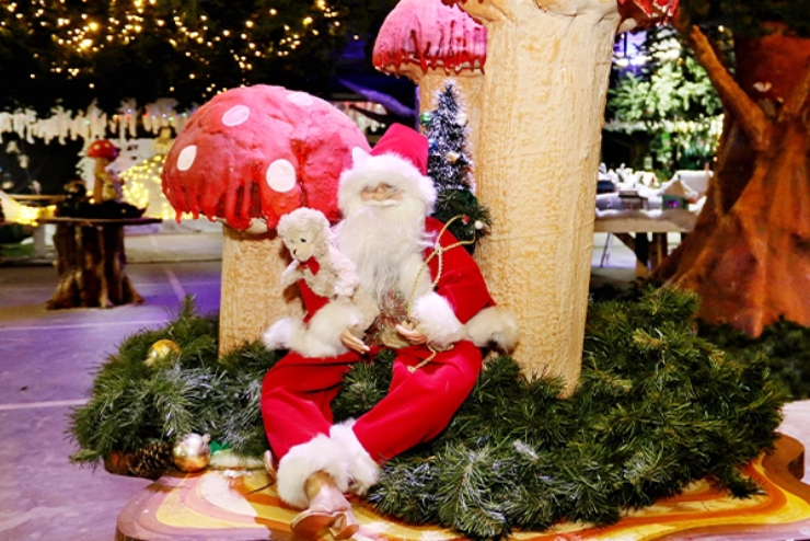 Santa Claus in Emperor's Palace Christmas Village