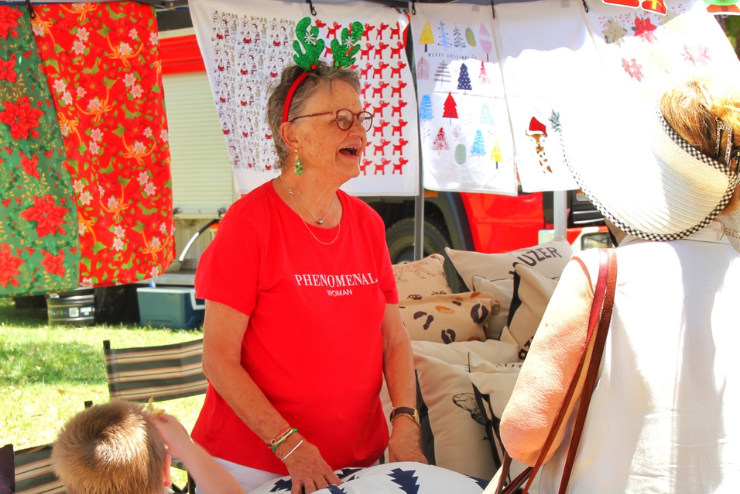 A stall at the Field Market Christmas Edition